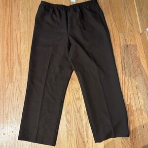 Alfred Dunner Women's Brown Pants